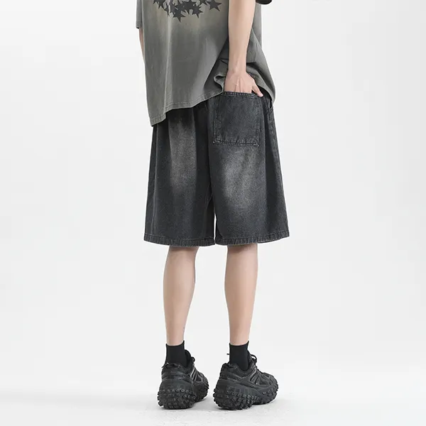 YOUSHIQI Denim Shorts Unisex-3