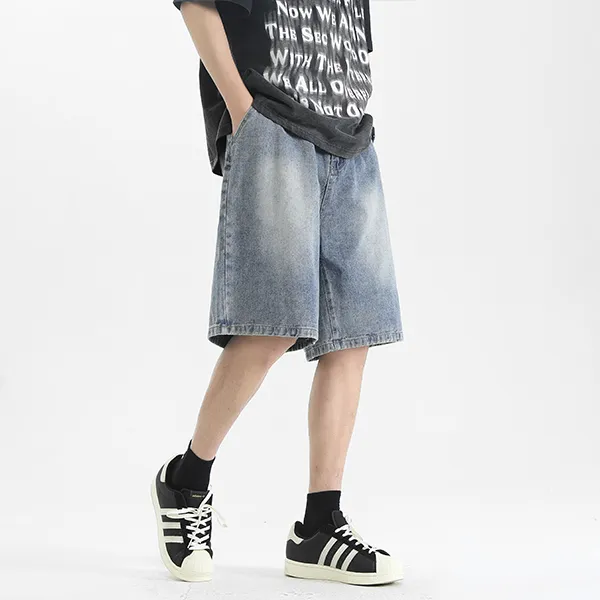 YOUSHIQI Denim Shorts Unisex-3