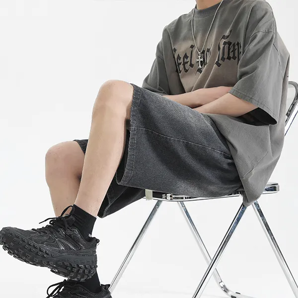 YOUSHIQI Denim Shorts Unisex-4