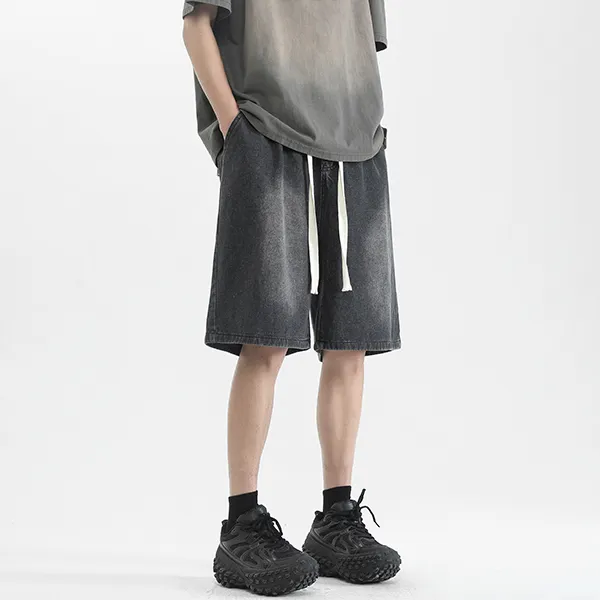 YOUSHIQI Denim Shorts Unisex-2