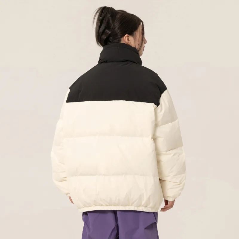 YOUSHIQI Monogram Print Unisex Down Jacket-6