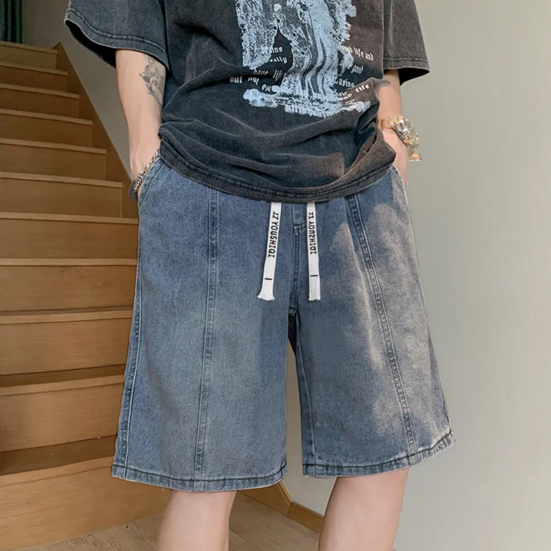 YOUSHIQI Denim Shorts Unisex-16