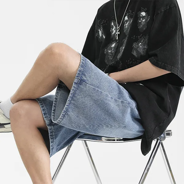 YOUSHIQI Denim Shorts Unisex-8