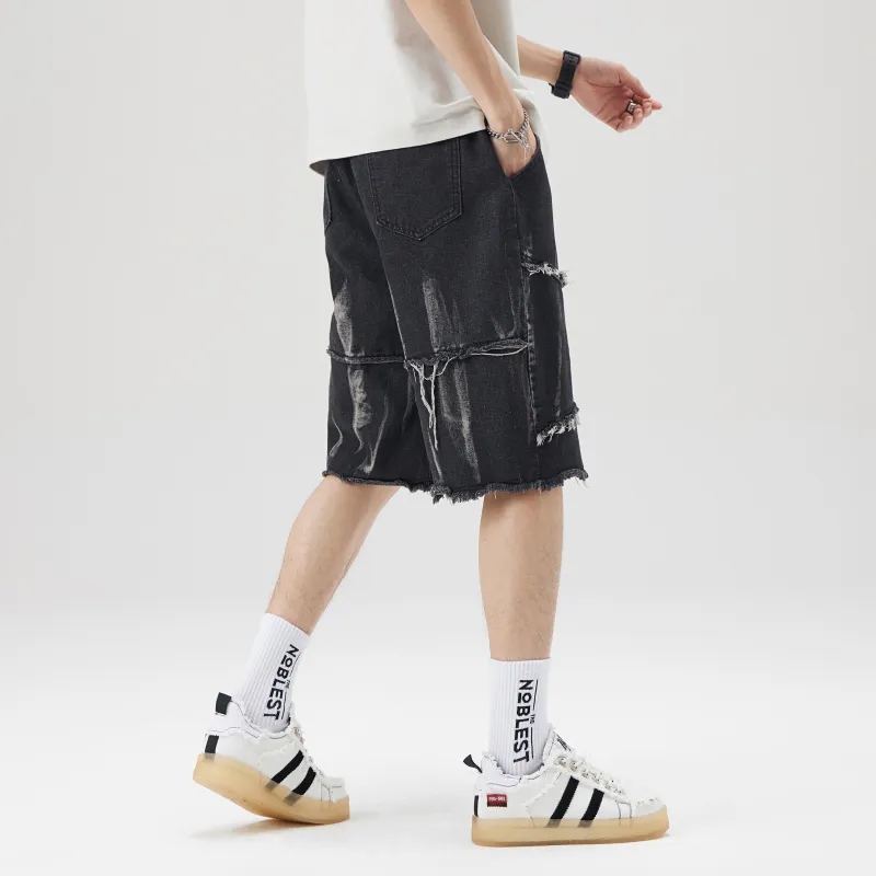 YOUSHIQI Denim Shorts Unisex-3