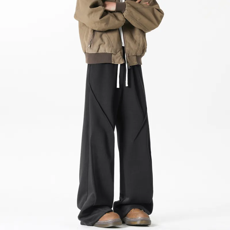 YOUSHIQI Casual Pants Unisex Black-28