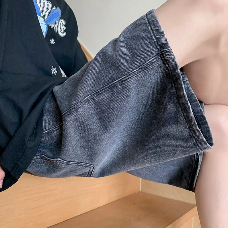 YOUSHIQI Denim Shorts Unisex-7