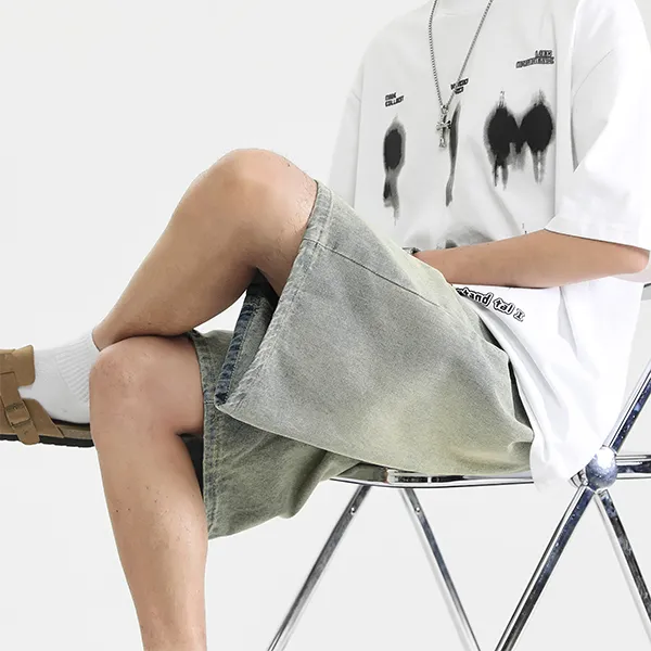 YOUSHIQI Denim Shorts Unisex-9