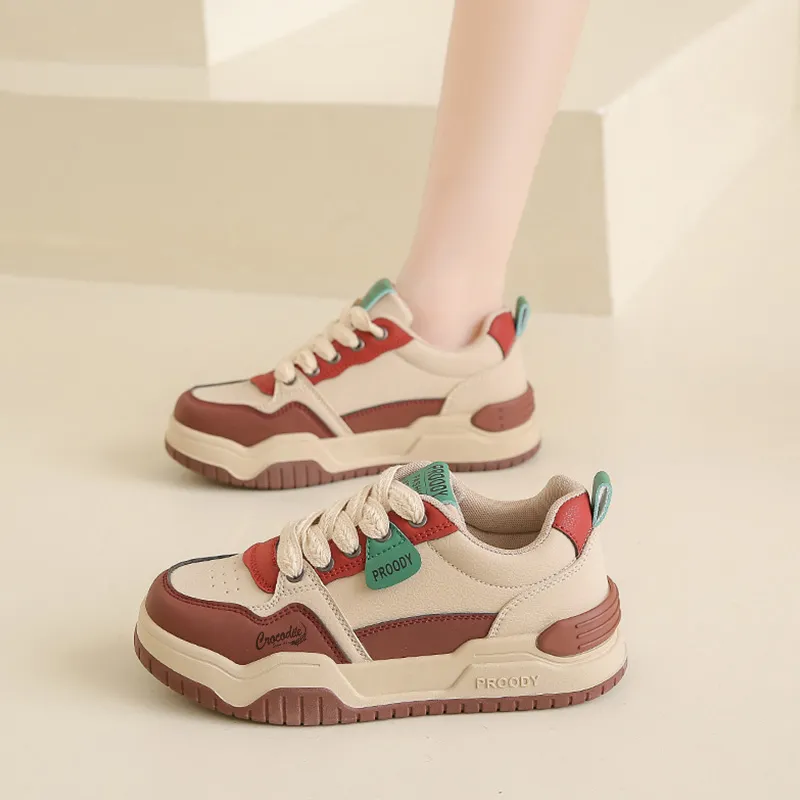 Crocodile Cushioning Low Top Skateboard Shoes Women's-3