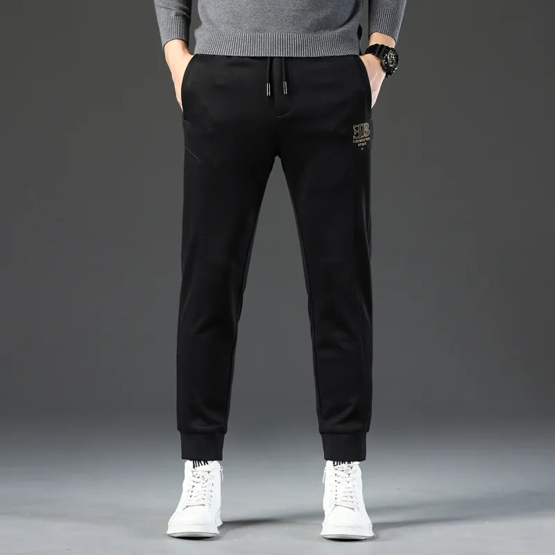 EDENBO Casual Pants Men Black-1