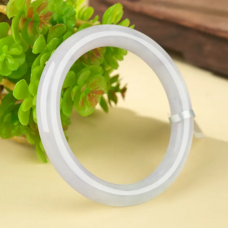 XIAOLIUJADE Bean Type Jadeite Bangles Women's-5