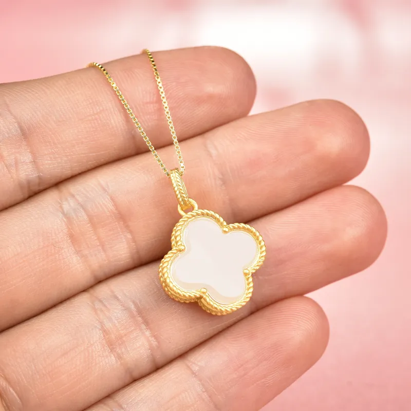 XIAOLIUJADE Hetian Jade Pendants White Jade/Pale Greenish White Jade Women's-1
