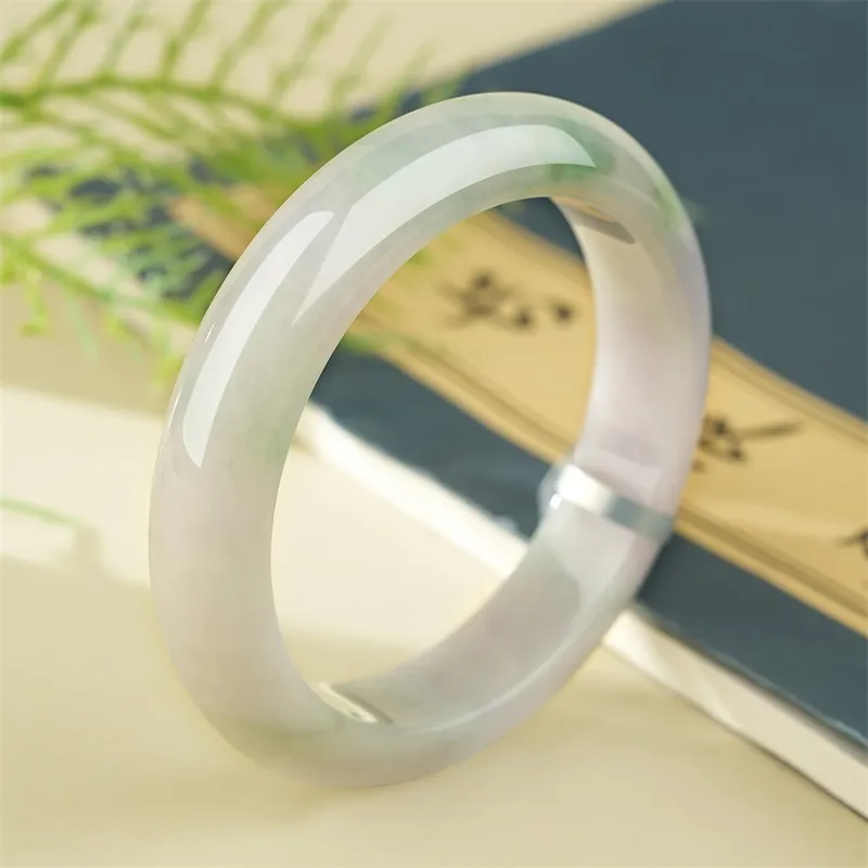 XIAOLIUJADE Ice Glutinous Jadeite Bangles Women's-1