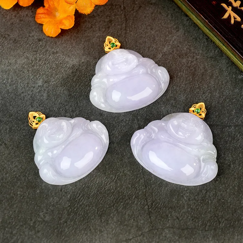 XIAOLIUJADE Glutinous Jade Jadeite Necklaces Women's-5
