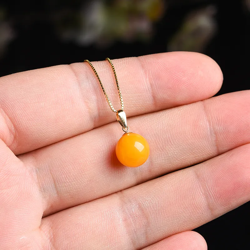 XIAOLIUJADE Beeswax Necklaces Women's-4