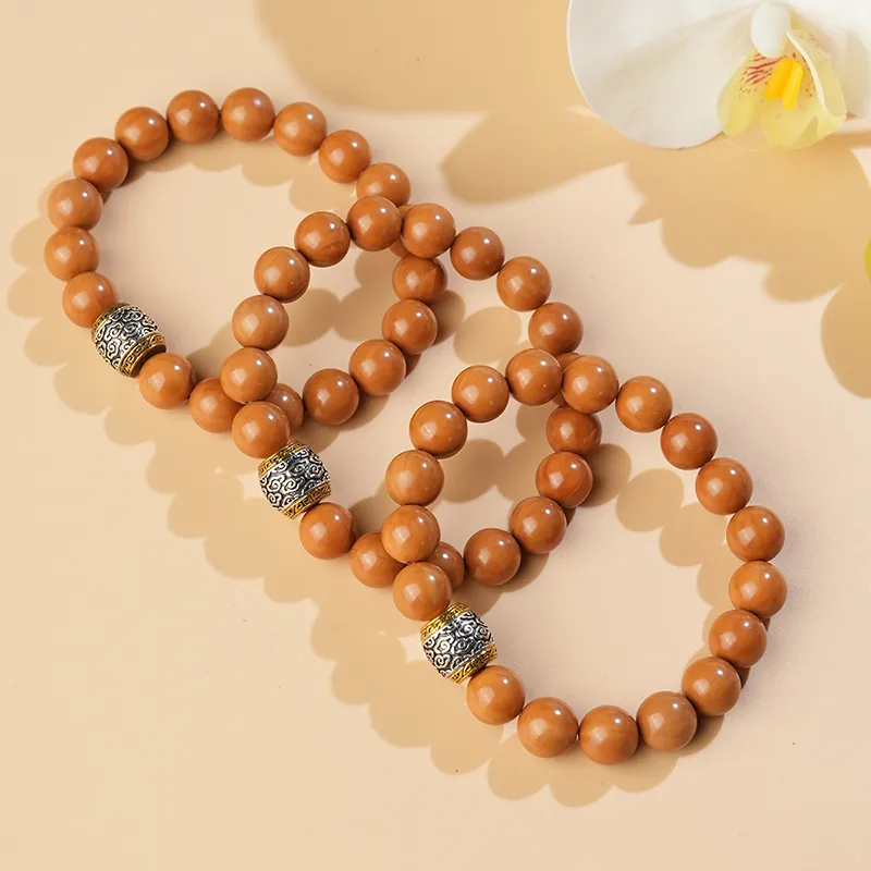 XIAOLIUJADE Monkey Head Walnut Bracelets Men's-4