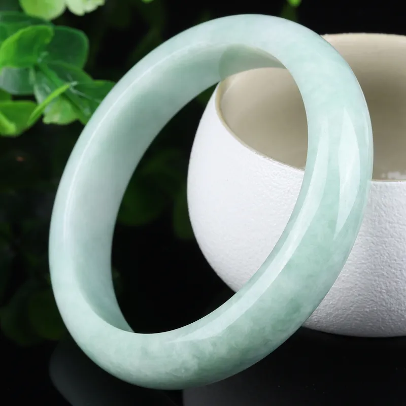 XIAOLIUJADE Bean Type Jadeite Bangles Women's-5