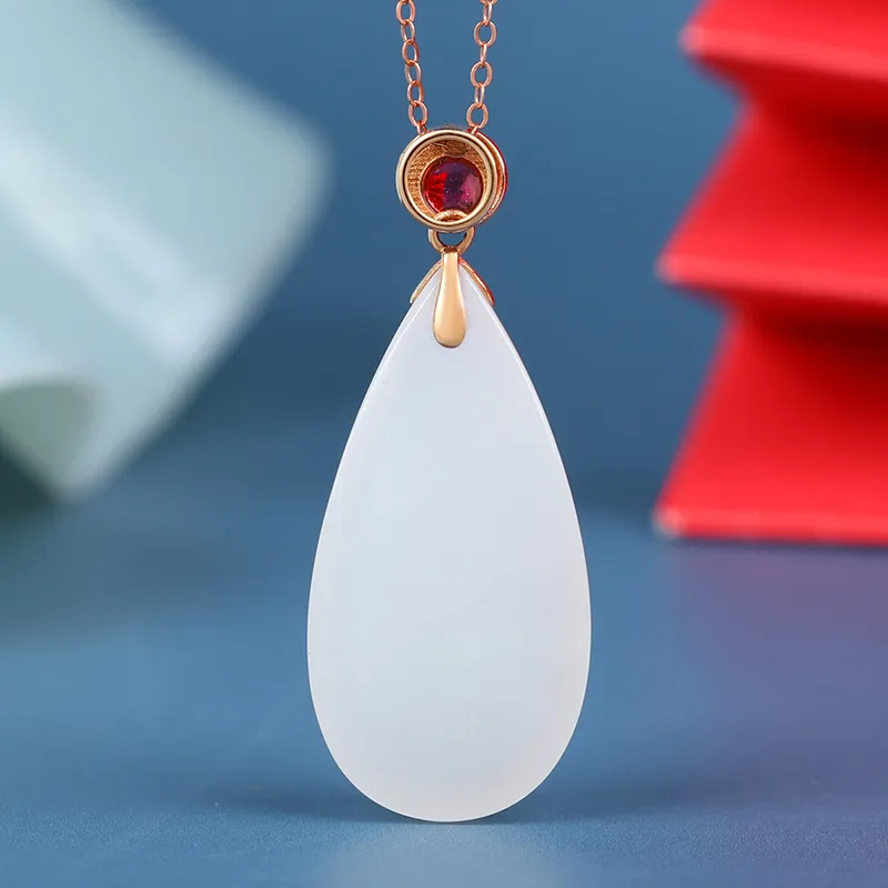 XIAOLIUJADE Pendants White Jade Women's-6