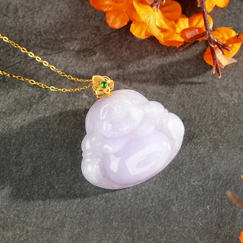 XIAOLIUJADE Glutinous Jade Jadeite Necklaces Women's-2