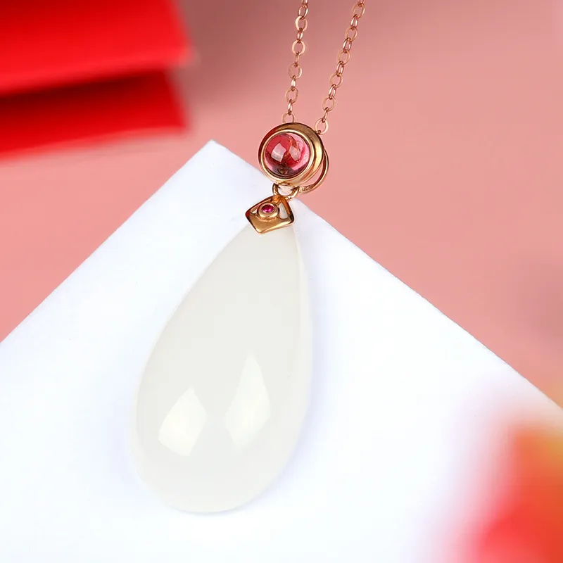 XIAOLIUJADE Pendants White Jade Women's-2
