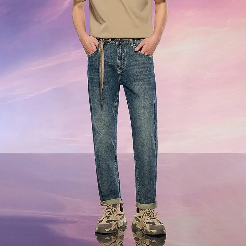 HLA Jeans Men Blue Gray Denim Gradient Medium 38-6