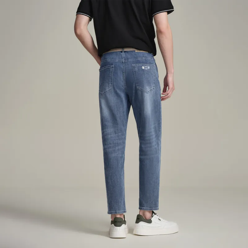 HLA Jeans Men Blue Gray Denim Gradient Light B3-3