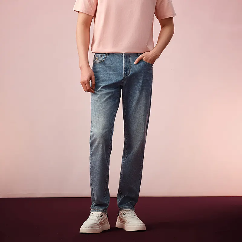 HLA Jeans Men Denim Blue Transition Color Light 14-2
