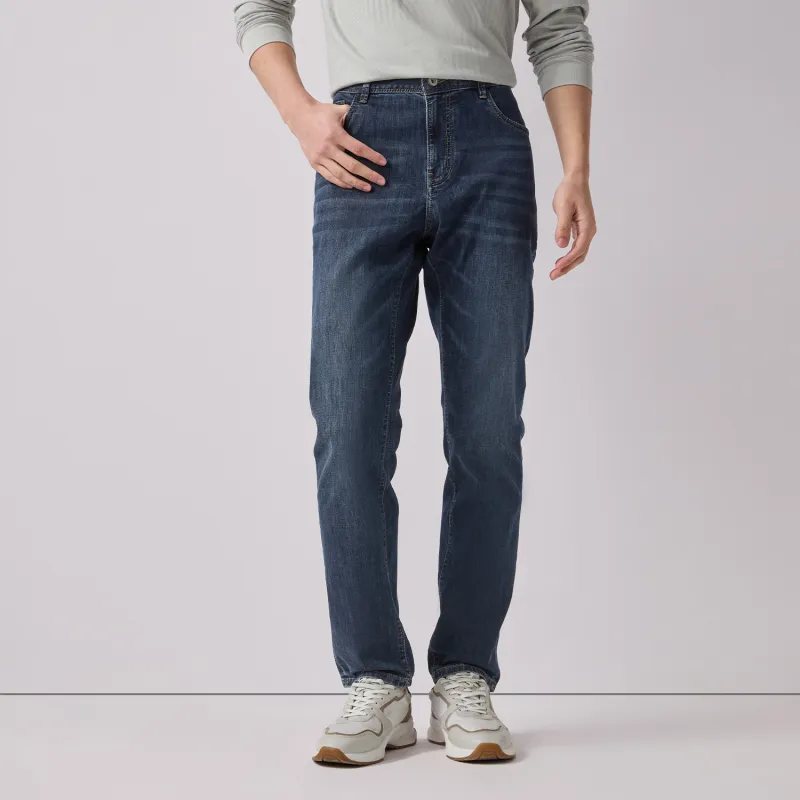 HLA Jeans Men Blue Gray Denim Gradient Medium 17-2