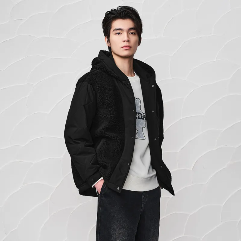 HLA Hooded Individual Stylish Casual Jackets & Coats Men's-2