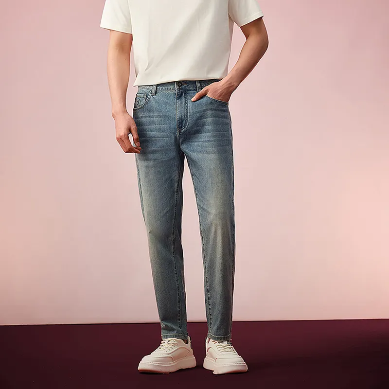 HLA Jeans Men's Blue Gray Denim Gradient-2