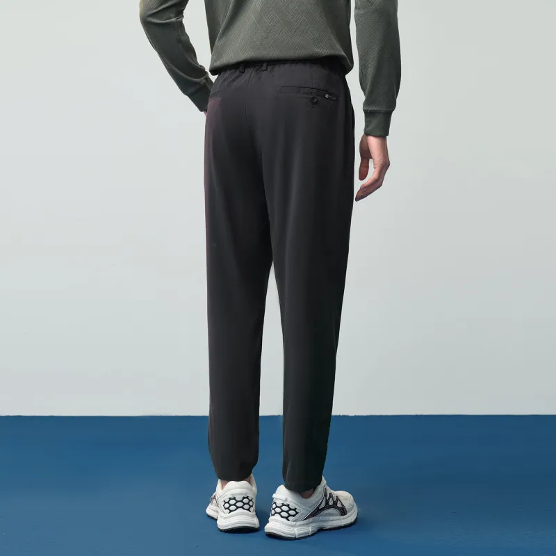 HLA Ankle Length Pants Men's Dark Gray Pattern 37-3