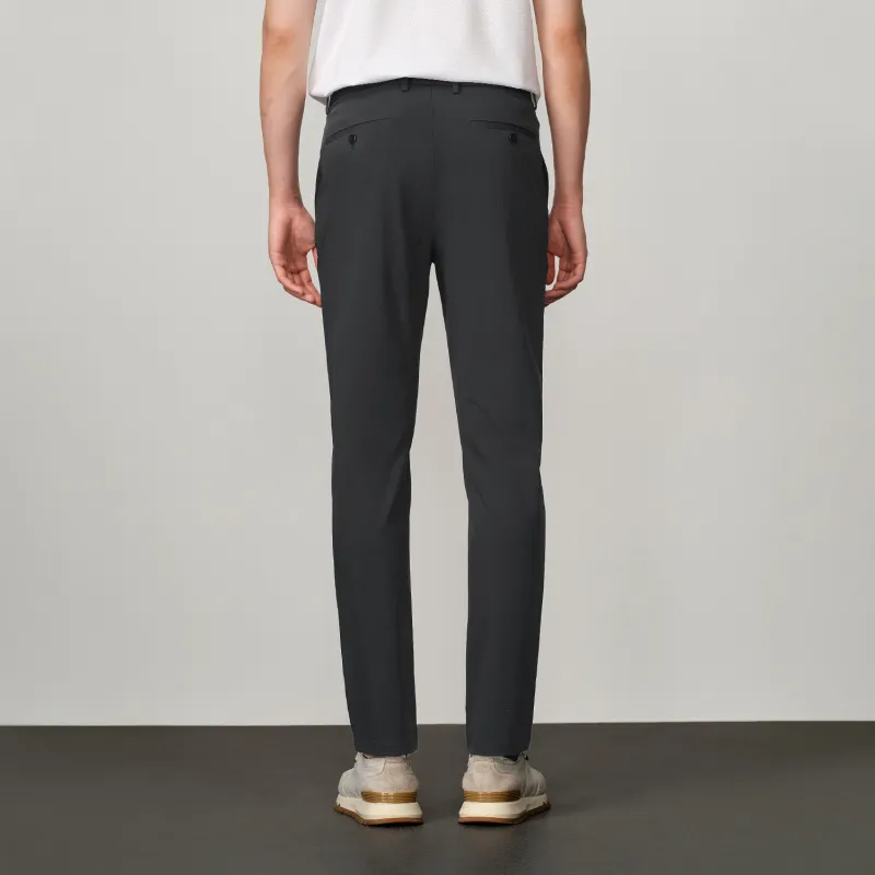 HLA Casual Pants Men's Navy Blue-3