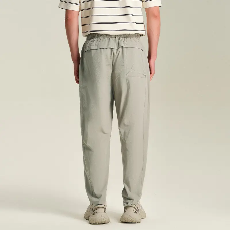 HLA Casual Pants Men's Khaki Plaid-3