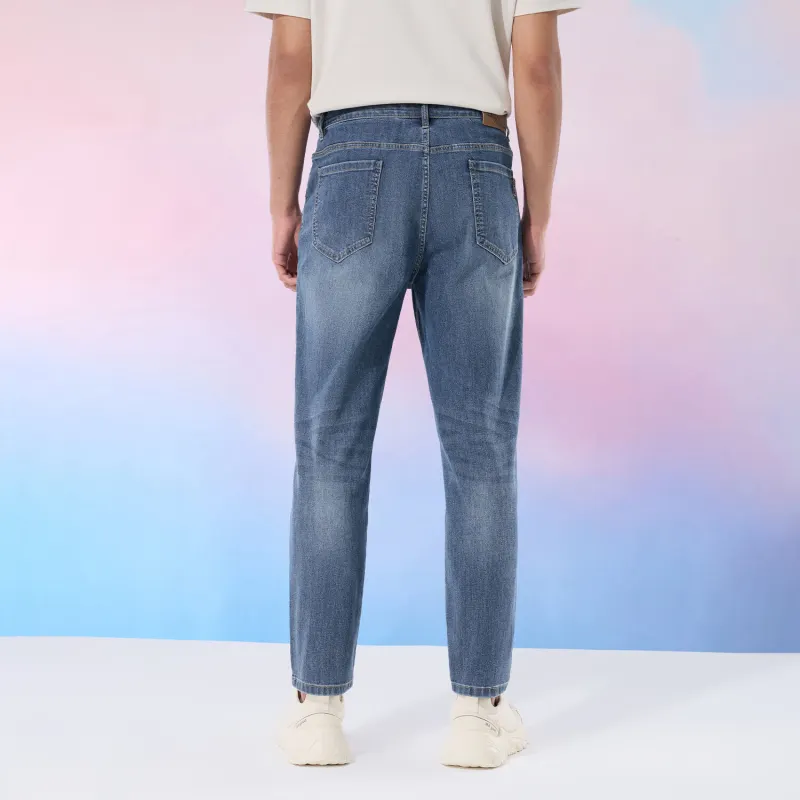 HLA Jeans Men Blue Gray Denim Gradient Light 66-3