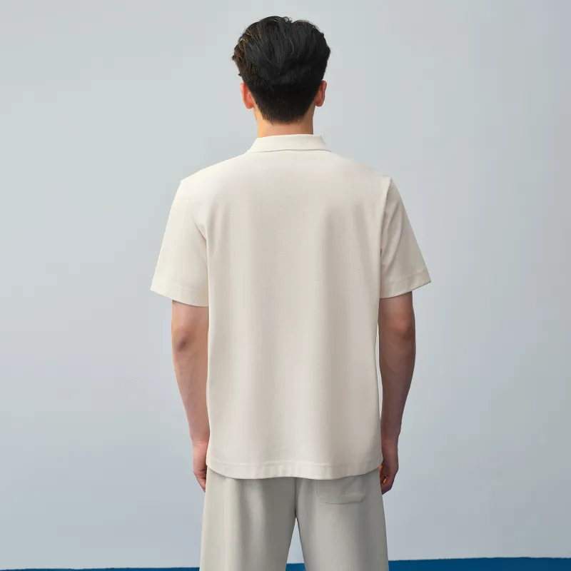 HLA Polo Shirts Men Beige Apricot K9-2