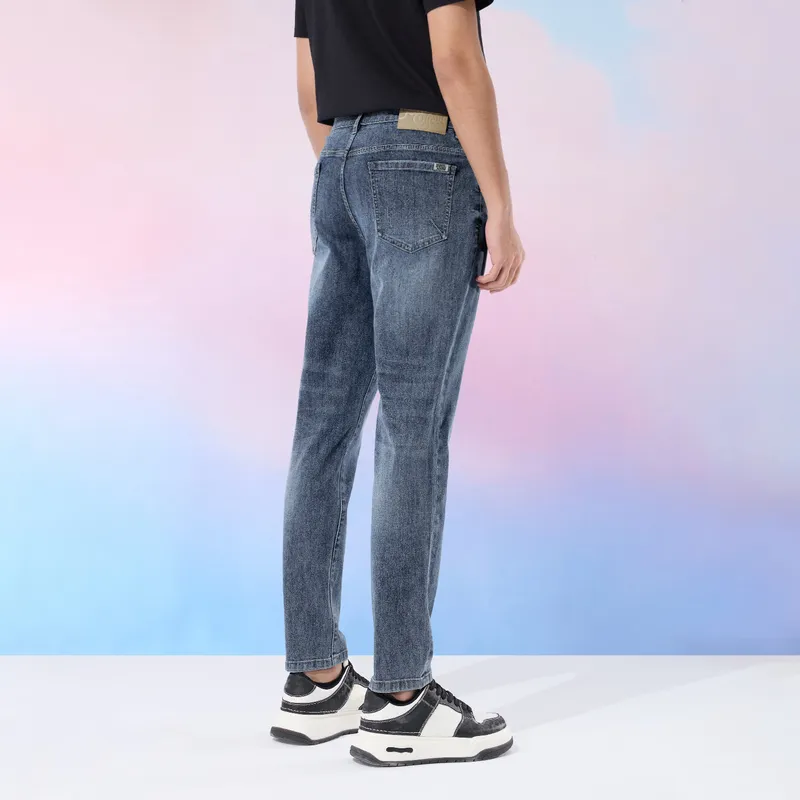 HLA Jeans Men Blue Gray Denim Gradient Light 59-2