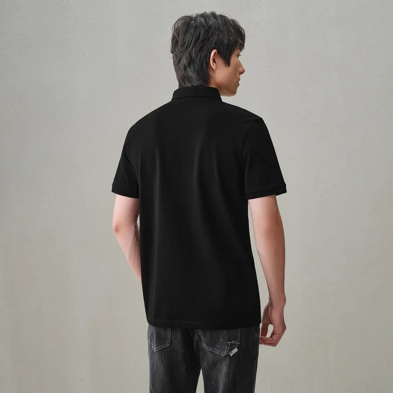 HLA Polo Shirts Men Black 65-2