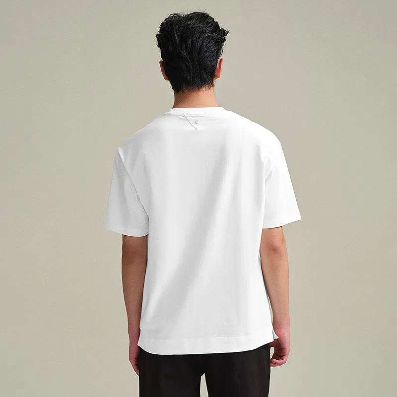 HLA T Shirts Men Ecru BE-2