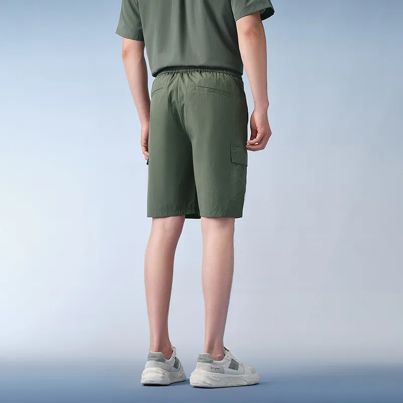 HLA Casual Shorts Men Medium Green Plaid 04-3
