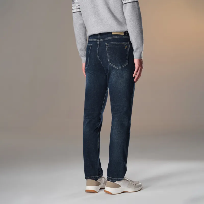 HLA Jeans Men Denim Blue Transition Color Deep J5-4