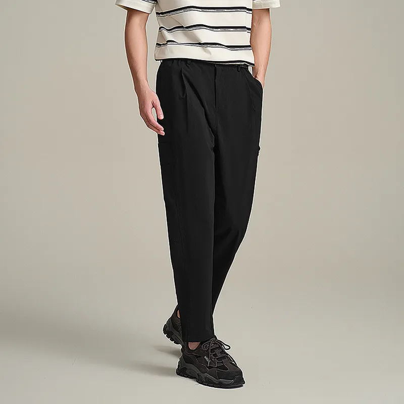 HLA Casual Pants Men Black 79-2