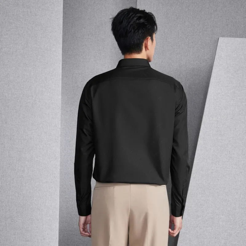 HLA Long Sleeved Fashion Shirt Men's-5
