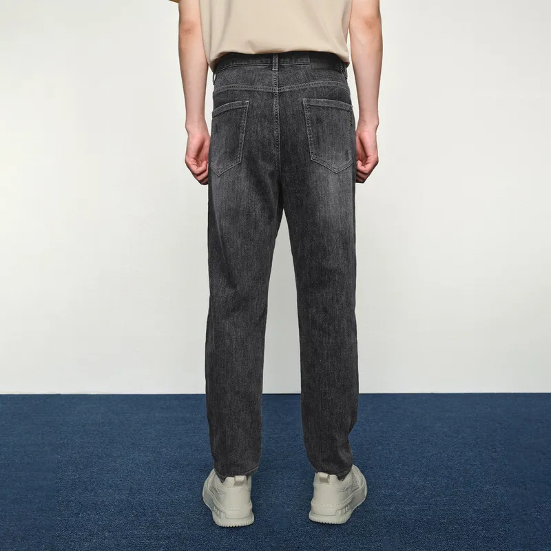 HLA Washable Fashion Letter Jeans Men's-3