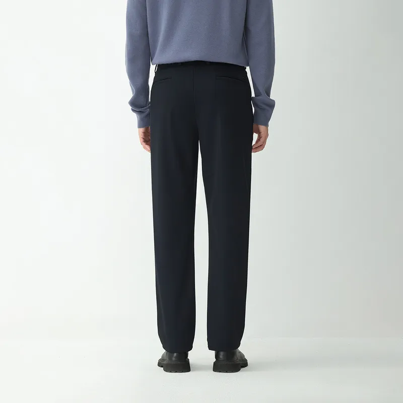 HLA Casual Pants Men Navy Blue 8G-5