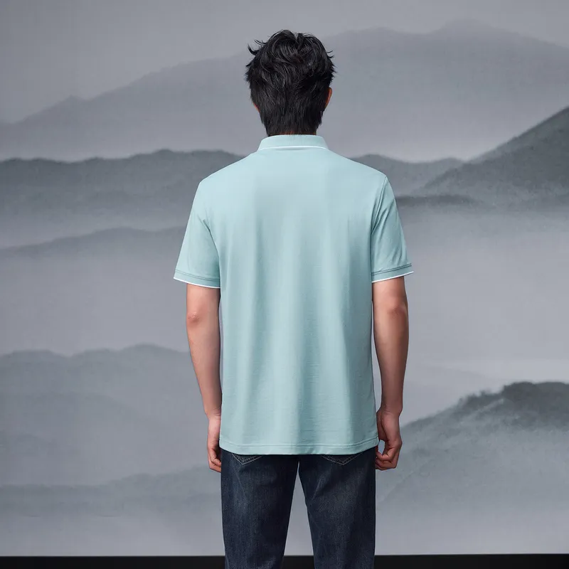 HLA The Mountain Is Not In The High Series Polo Shirt Men's-14