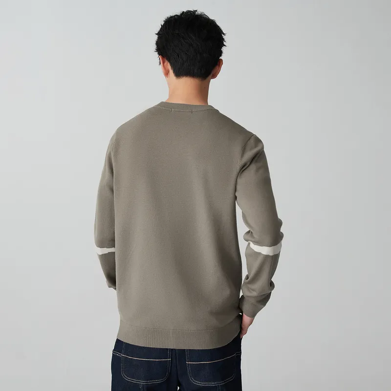 HLA Knitwear Men Khaki & B4-2