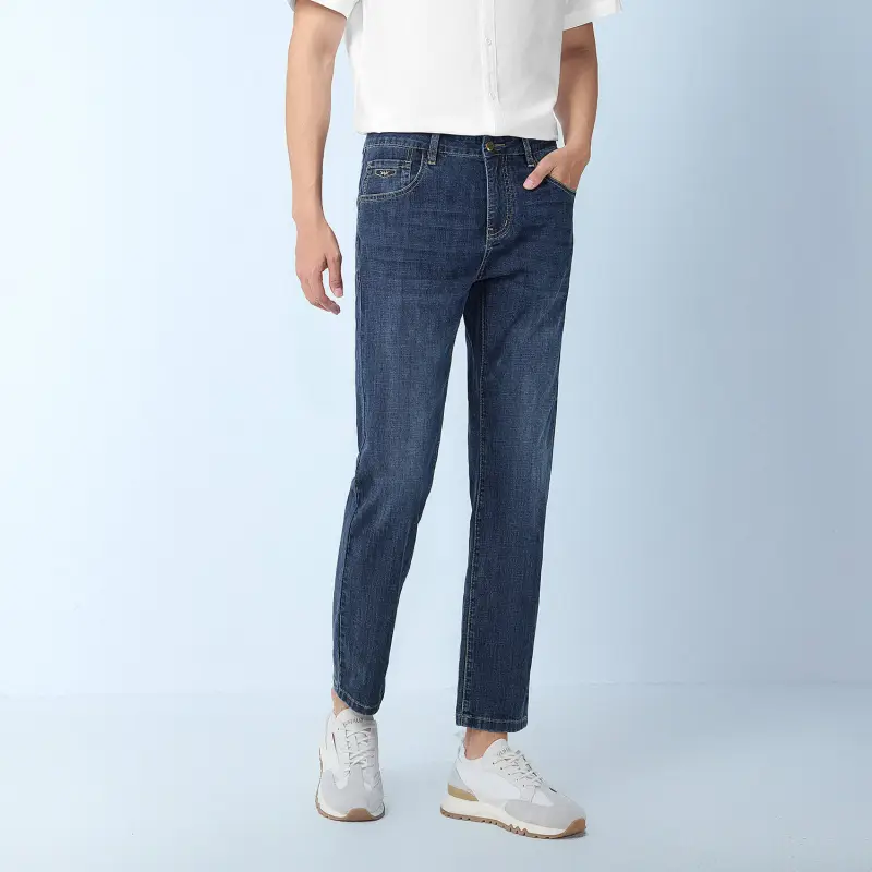 HLA Jeans Men Blue Gray Denim Gradient Medium 53-3