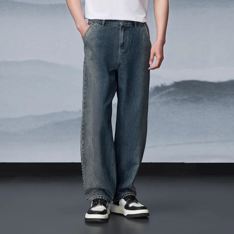 HLA Jeans Men's Blue Gray Denim Gradient-4