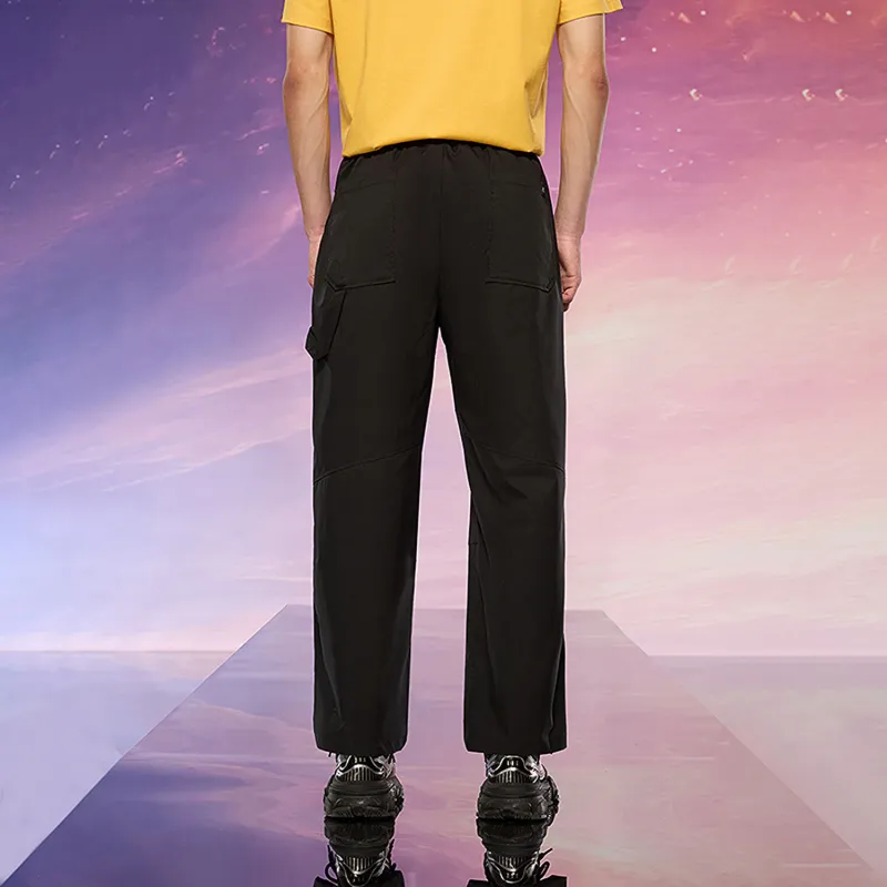 HLA Casual Pants Men's Black 1 C-3