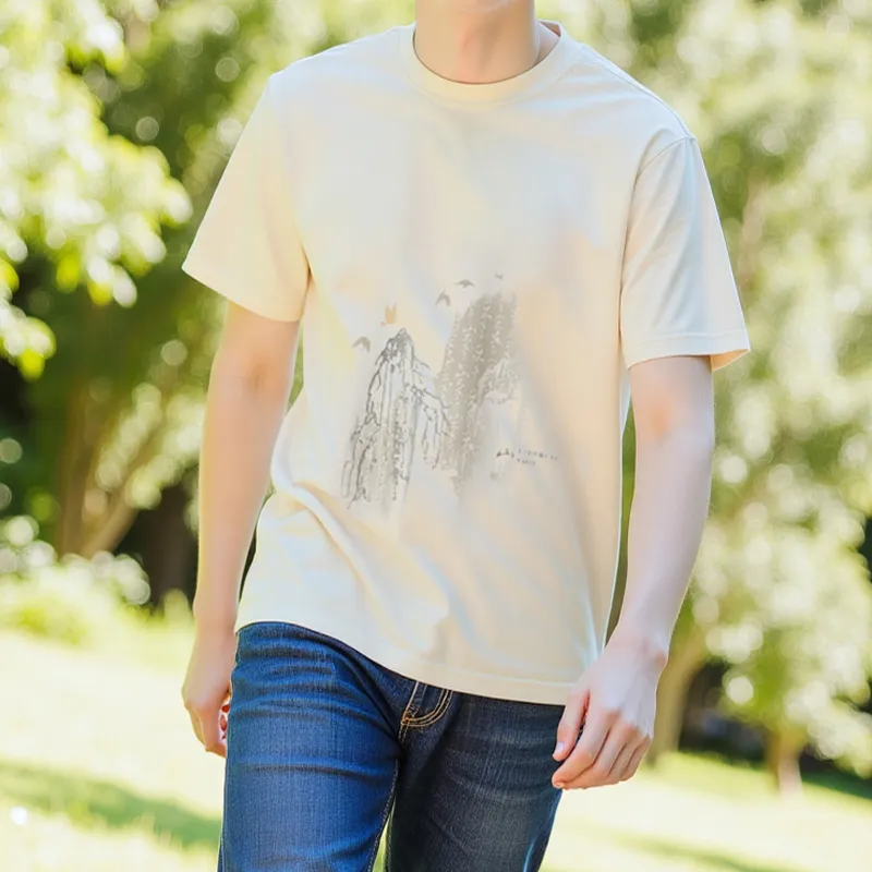 HLA The Mountain Is Not In The High Series T-Shirt Men's-5