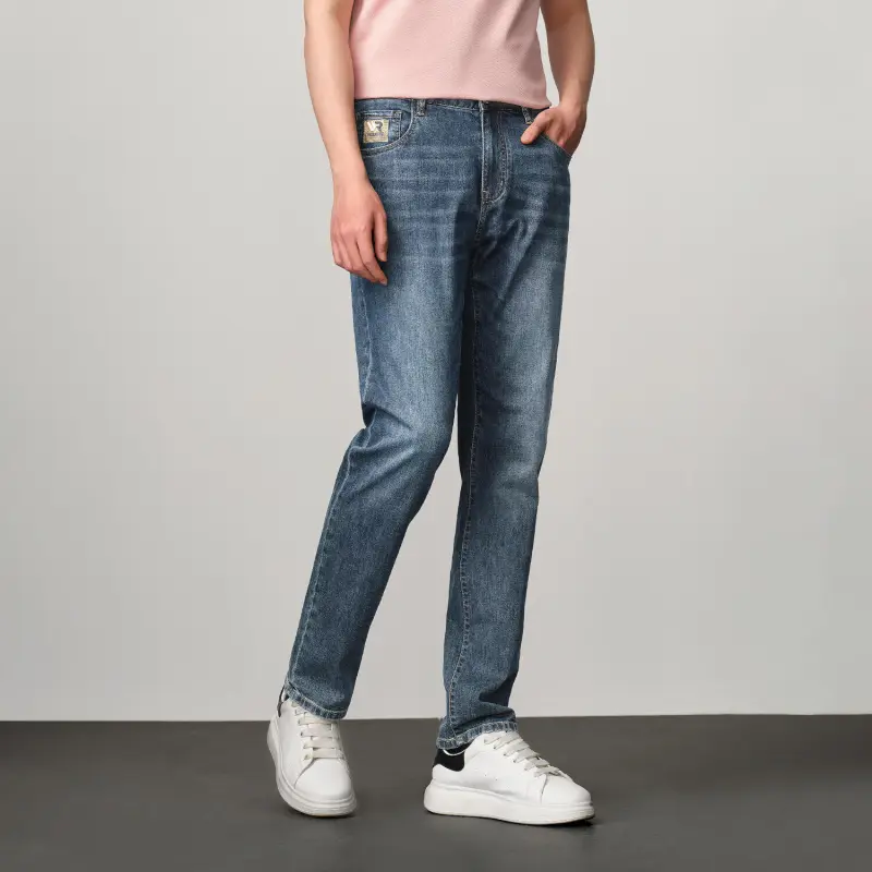 HLA Jeans Men's Blue Gray Denim Gradient-3